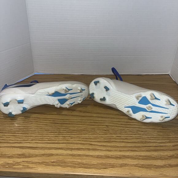 Adidas X Speedflow.3 FG Low White Legacy Indigo (GW7488) Size 2 Soccer Cleats - Picture 4 of 5